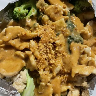 Pra Ram with Chicken