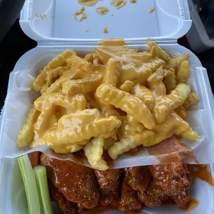 10 Piece Wings Combo French Fries with Cheese