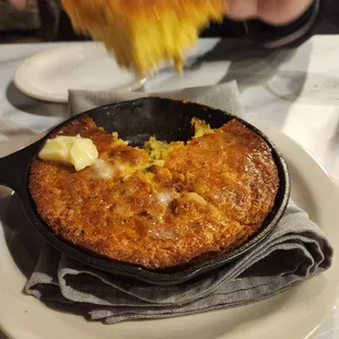Iron Skillet Cornbread - Tasty, but VERY rich! I could only finish a few slices.