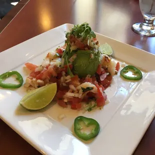 Ceviche Stuffed Avocado