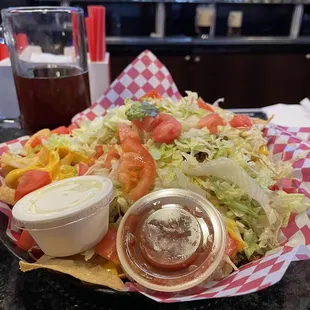 The nachos minus onions