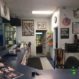 Desk area