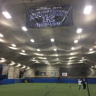 Inside baseball field