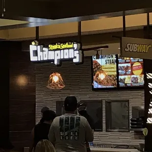 people in a restaurant