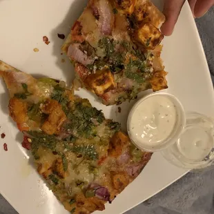 Paneer Tikka Masala Pizza