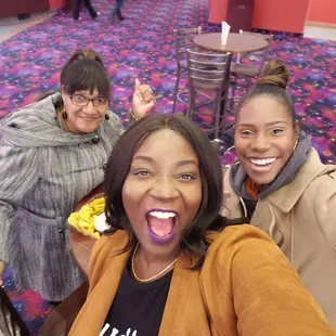 Celebrating my friends mom's birthday at the movies!