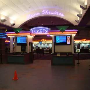 Ticket purchase area.