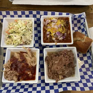 The 2 meat plate.