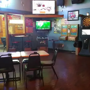 Improved atmosphere, new pool tables,TVs, Floors, good place.
