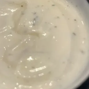Homemade ranch is delicious