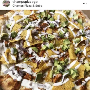 Cool Ranch buffalo Chicken Pizza