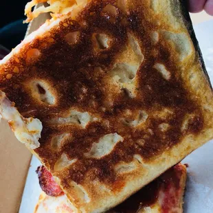 Underside is beautifully done!  Dough has great flavor--doesn't have that odd over-risen flavor some places have. Champs does it right!