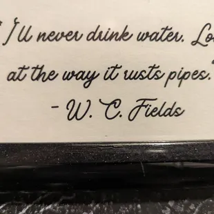 W.C. Fields quote