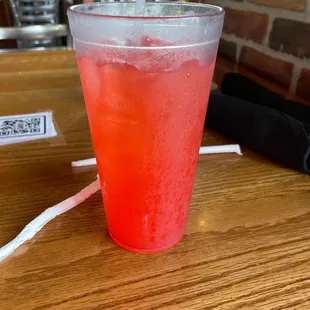 Lemonade with grenadine... yummmm