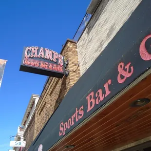 The main neon sign out front.