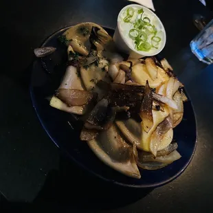 Pierogies completely delicious. It's an appetizer but it's honestly a meal.