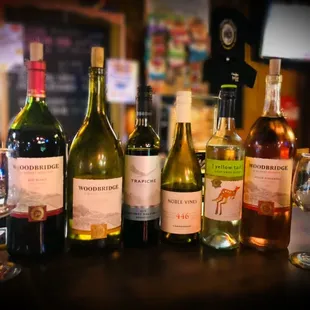 Champs has a variety of wine to choose from.