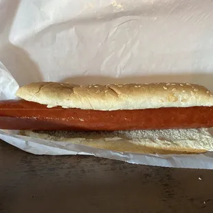 Good size hot dog
