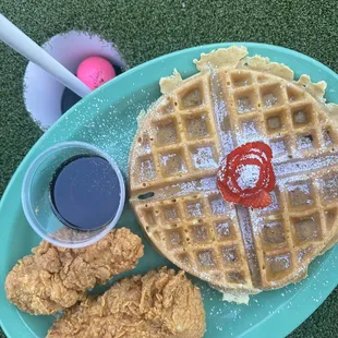 food, waffles