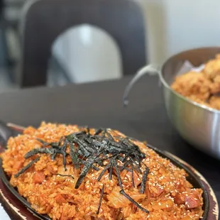 Kimchi and Spam Fried Rice