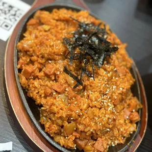 KIMCHI &amp; SPAM FRIED RICE