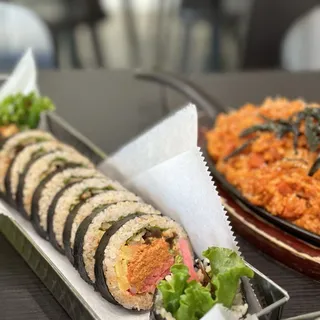 Spicy and Sweet Tuna Kimbap