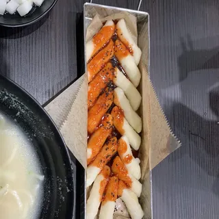 Deep Fried Rice Cake with Sweet Sauce