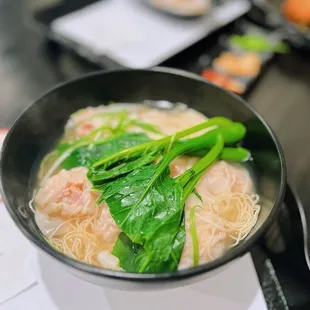 Shrimp Wonton Noodles in Soup