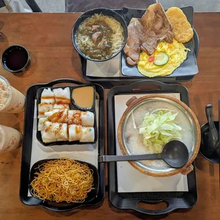 Rice roll w Chinese donut