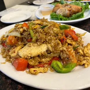 Yellow curry fried rice