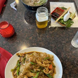 P2. Filet Mignon and Meatball Pho 20. Pad Key Mow