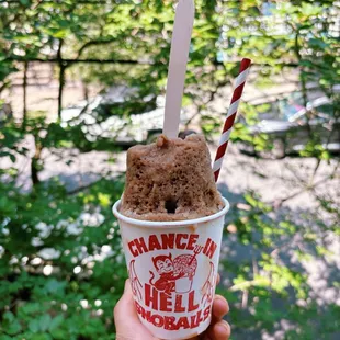 Iced mocha stuffed w ice cream
