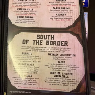 Seafood &amp; Mexican