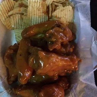 Chances R wings "sweet heat."