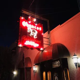 the neon sign