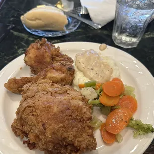 Fried chicken lunch
