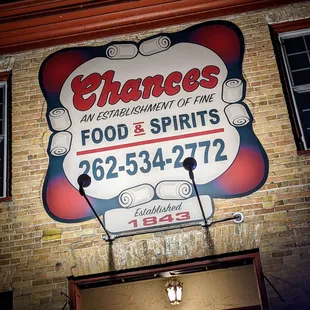 a sign on the side of a building