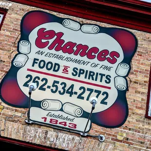 a sign on the side of a building