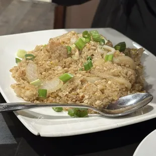 Thai fried rice with pork