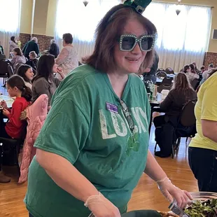 Serving up salad