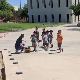 My kids stem class, 4 days, he liked it so much we did it again