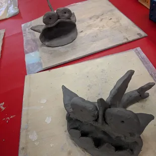 My two kids ceramics projects, 5wk class