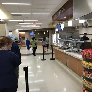 a view of the cafeteria area