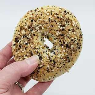 Homemade Bagels including everything bagels