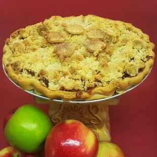 Pies - including this Dutch apple