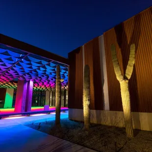 Colorful Public Art Piece by Jeff Zischke at the Chandler Museum