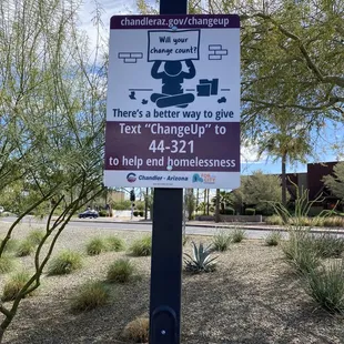 This sign stands in the museum parking lot.