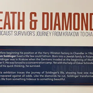 It&apos;s a small exhibit but thanks to his daughter for sharing it.
