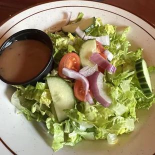 Salad... needed cheese and croutons but fresh.