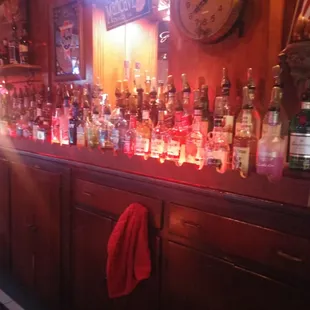 the back of the bar